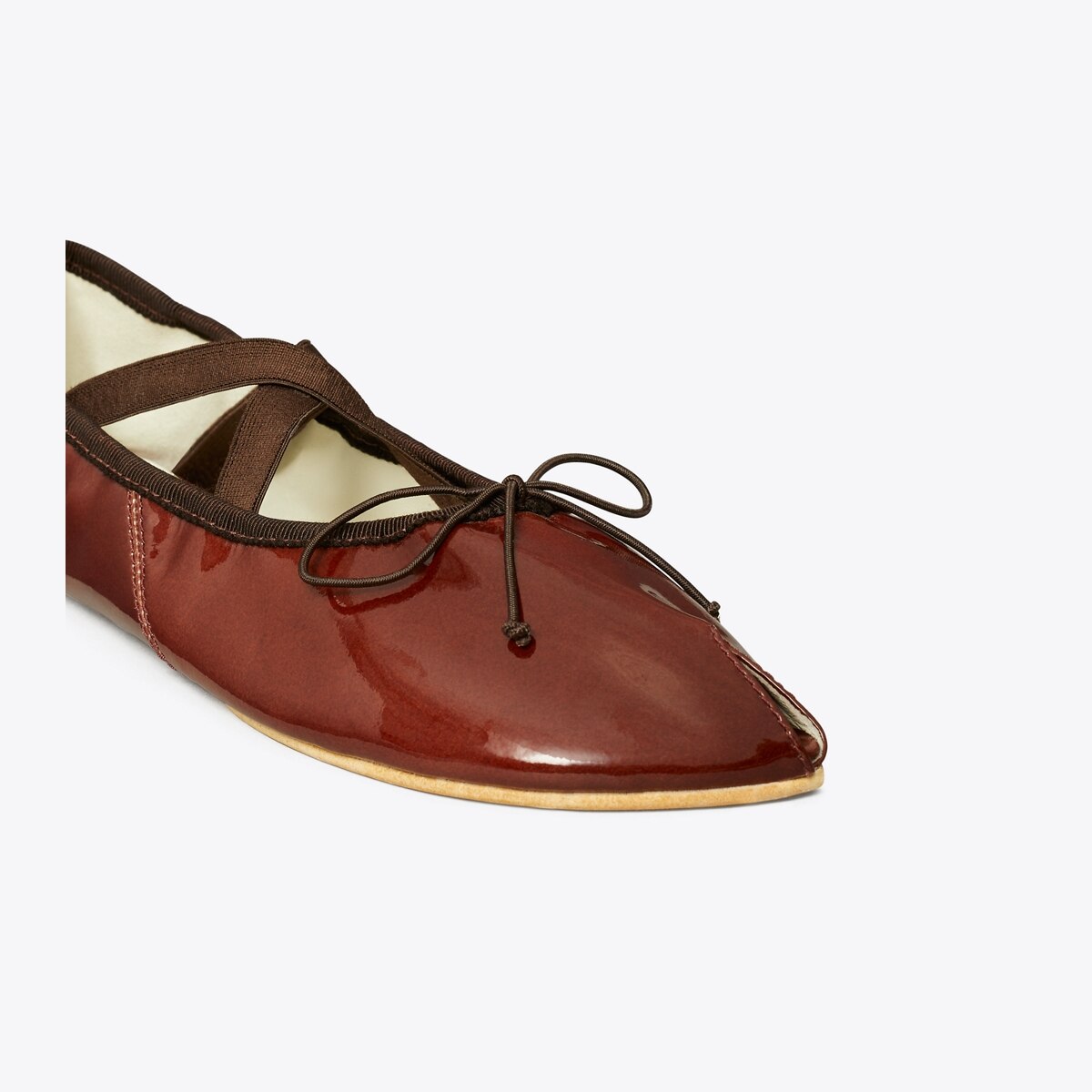 Peep-Toe Mary Jane Ballet - sierra cognac