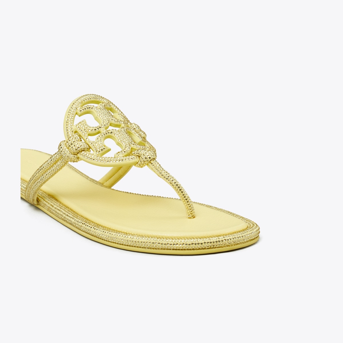 Miller Pavé Knotted Sandal - yellow