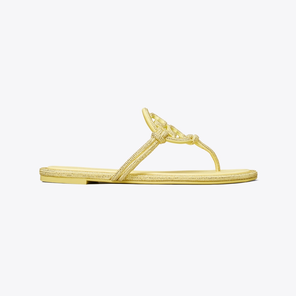 Miller Pavé Knotted Sandal - yellow