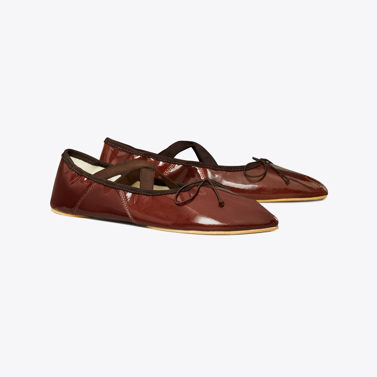 Peep-Toe Mary Jane Ballet - sierra cognac
