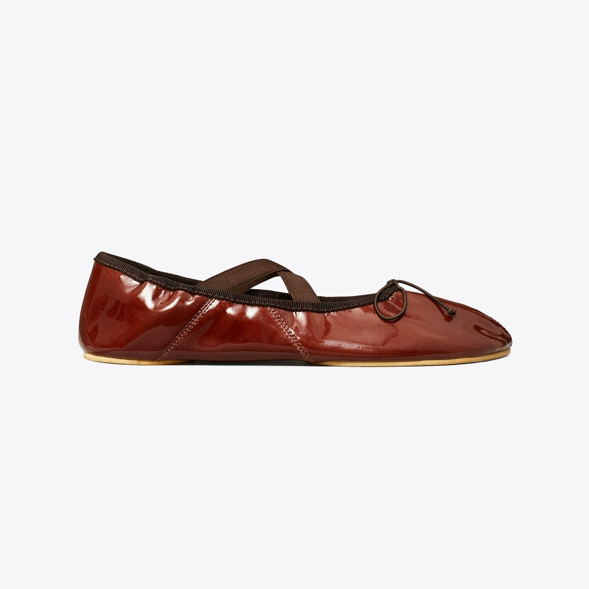 Peep-Toe Mary Jane Ballet - sierra cognac