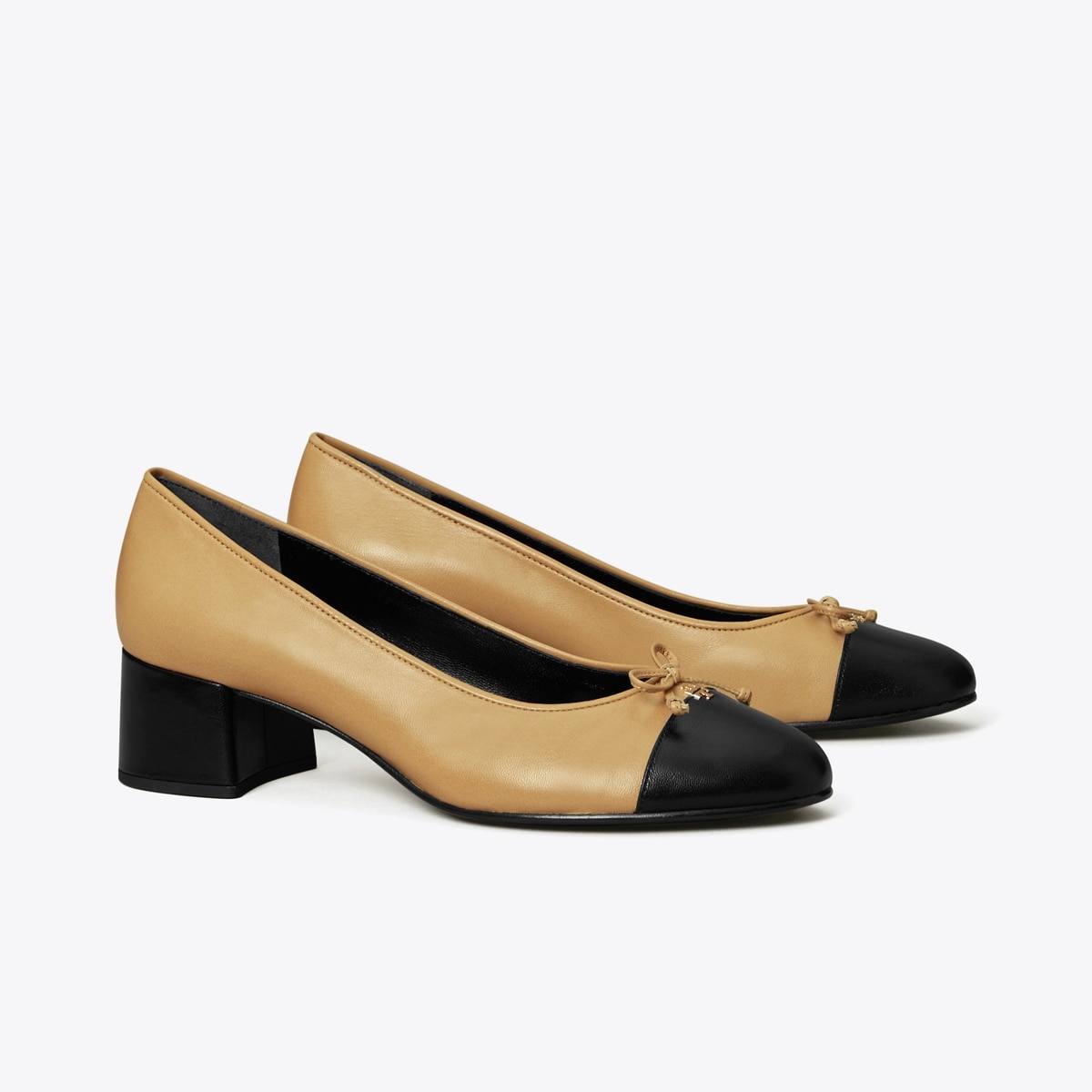 Cap-Toe Pump - tiramisu