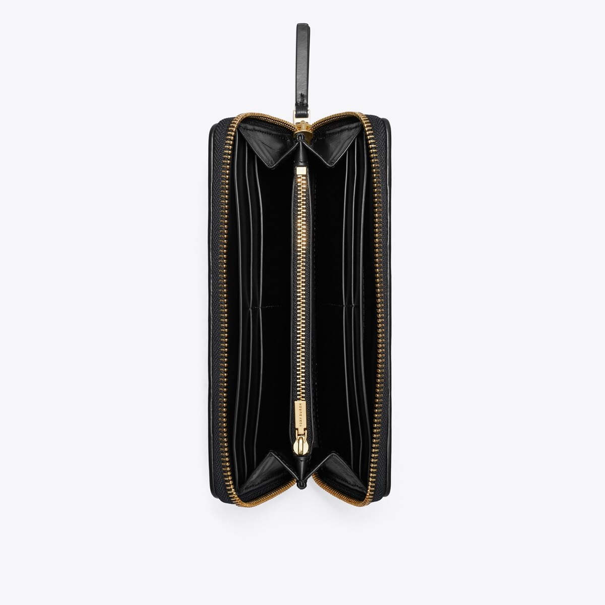 Kira Diamond Quilt Zip Continental Wallet - black