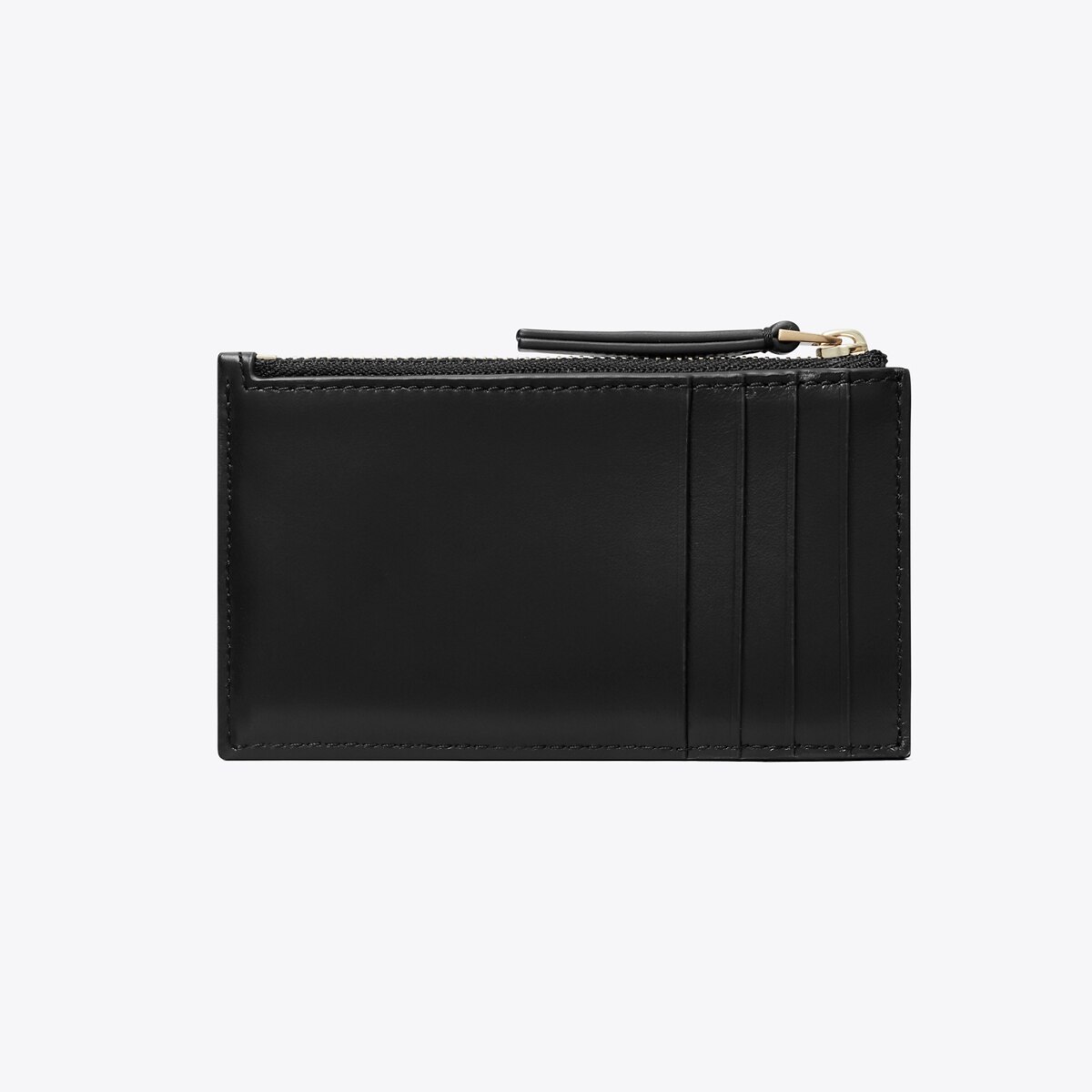 Kira Diamond Quilt Zip Card Case - black