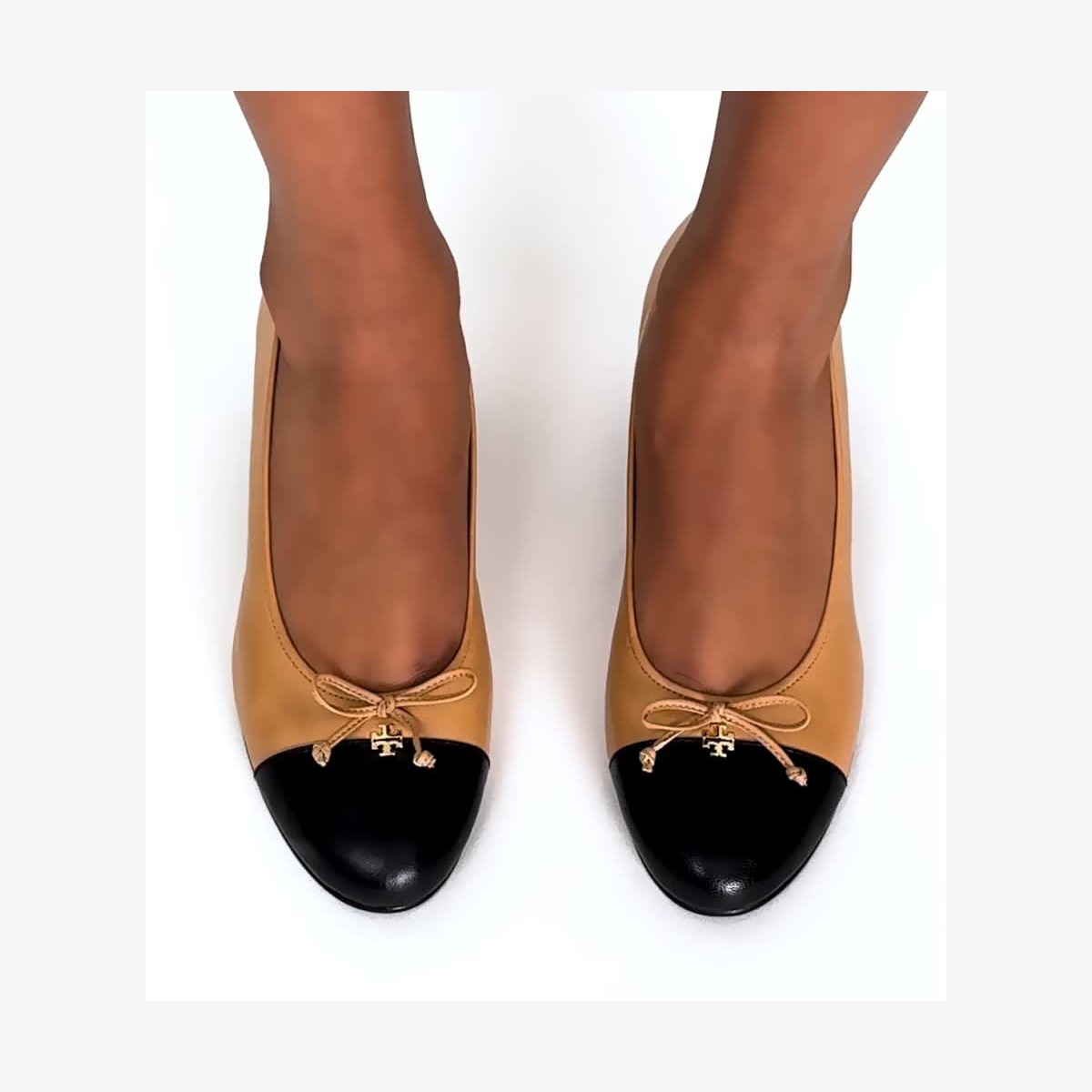 Cap-Toe Pump - tiramisu