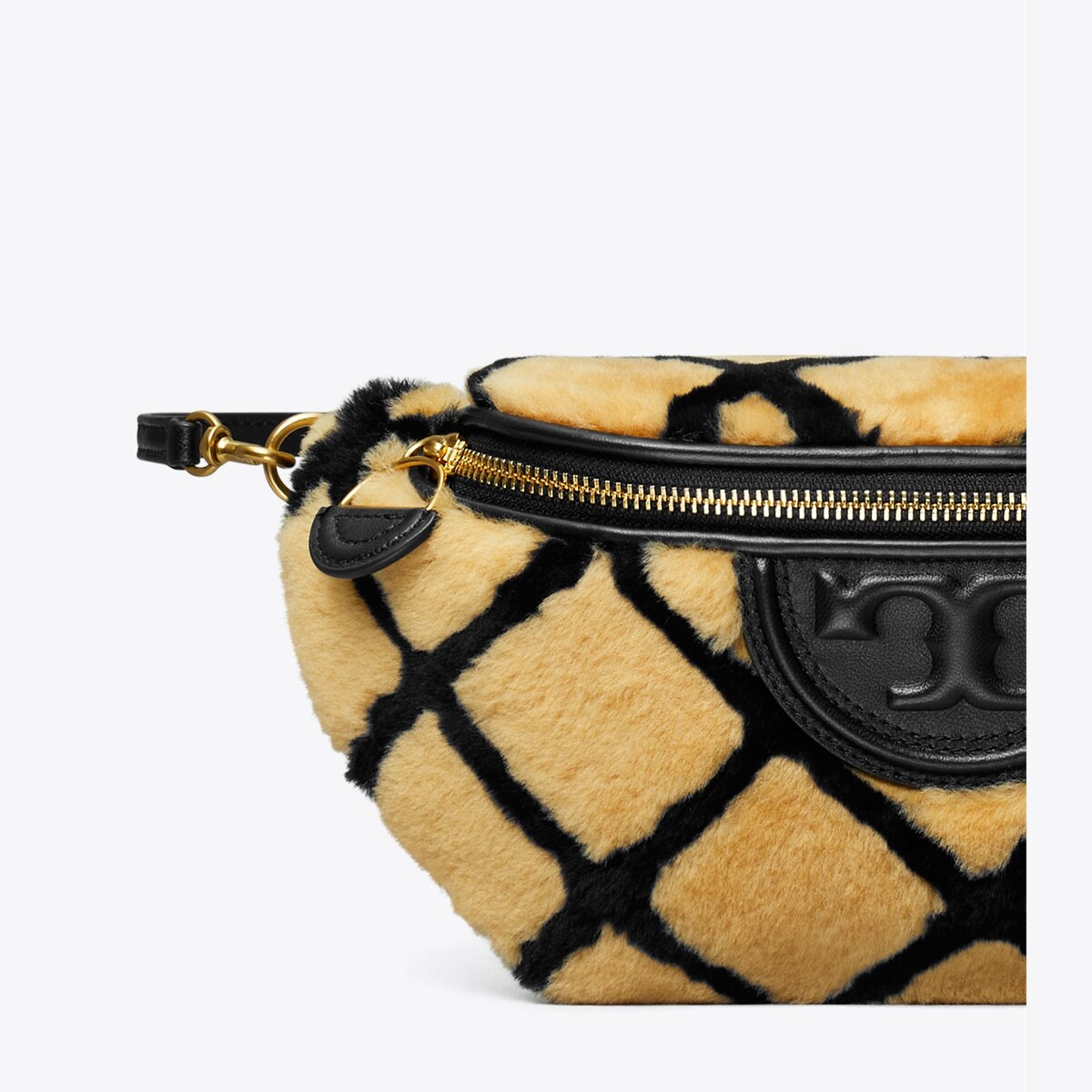 Fleming Shearling Convertible Belt Bag - brown