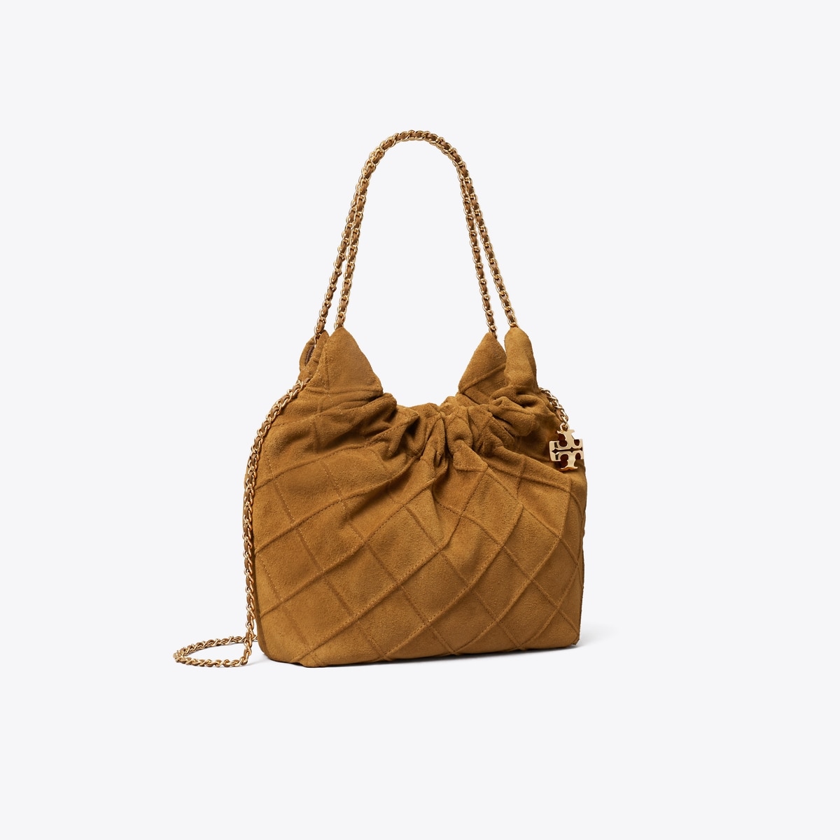 Mini Fleming Soft Suede Hobo Bag - brown