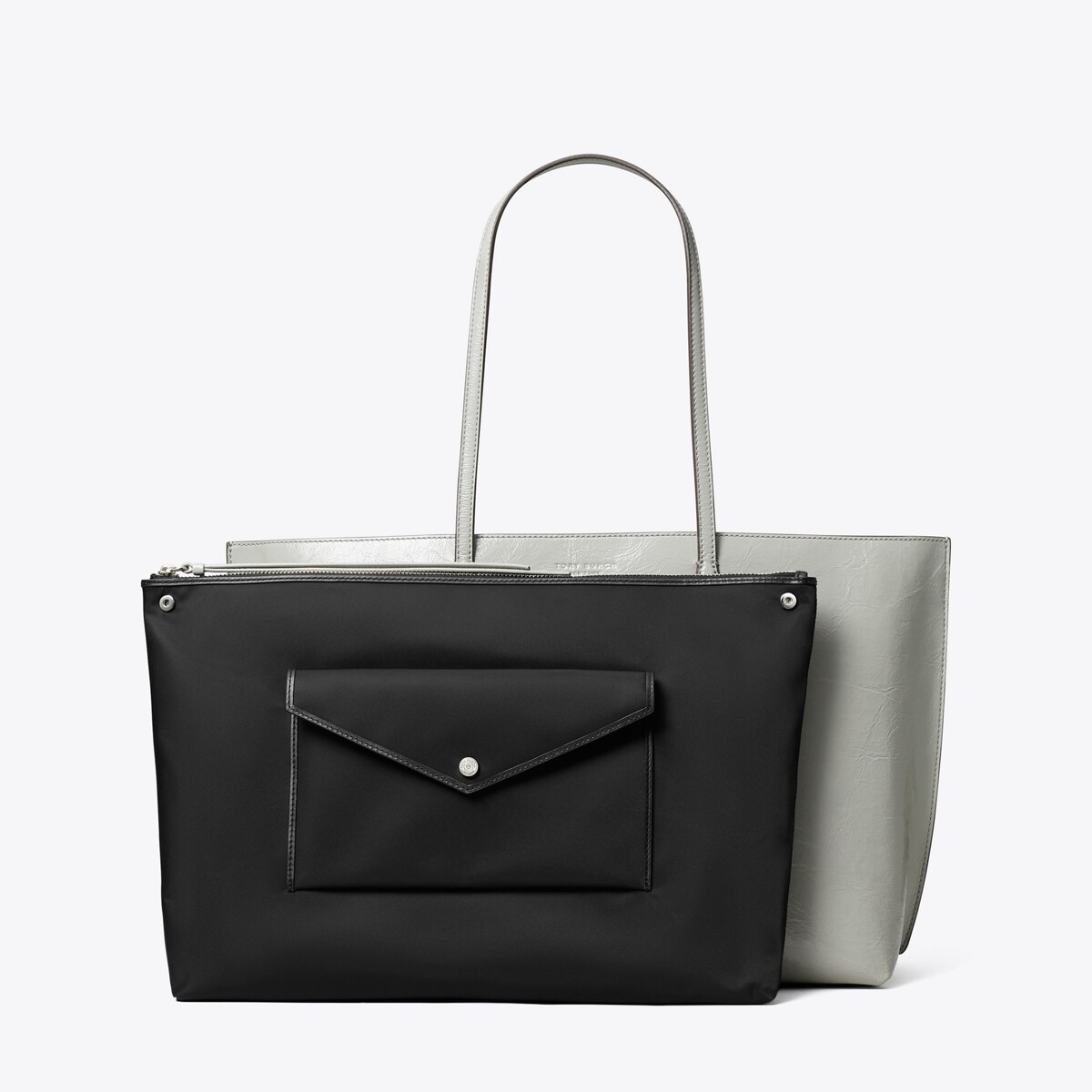 Perry Distressed Tote - gray