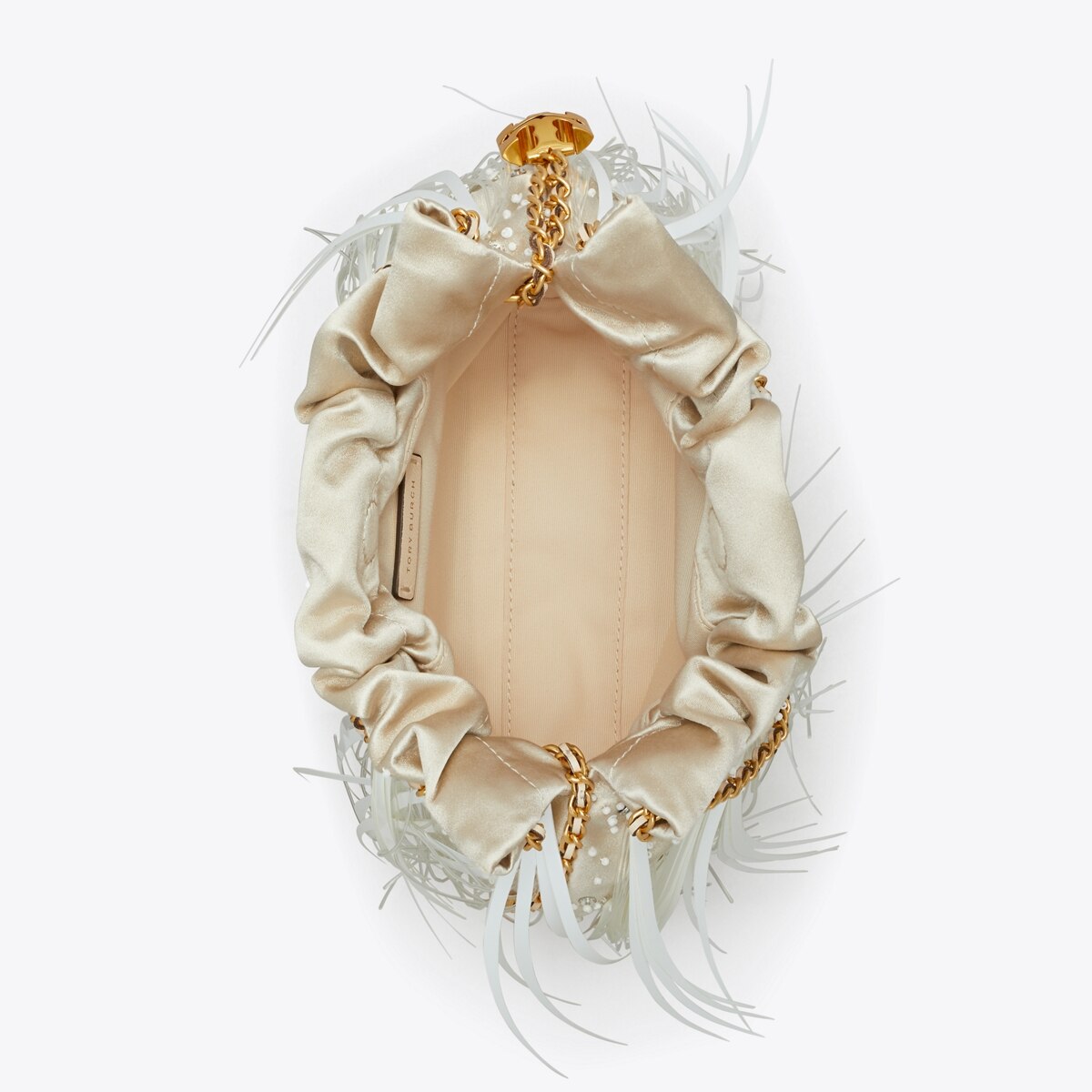 Mini Fleming Feather Hobo Bag - tiramisu