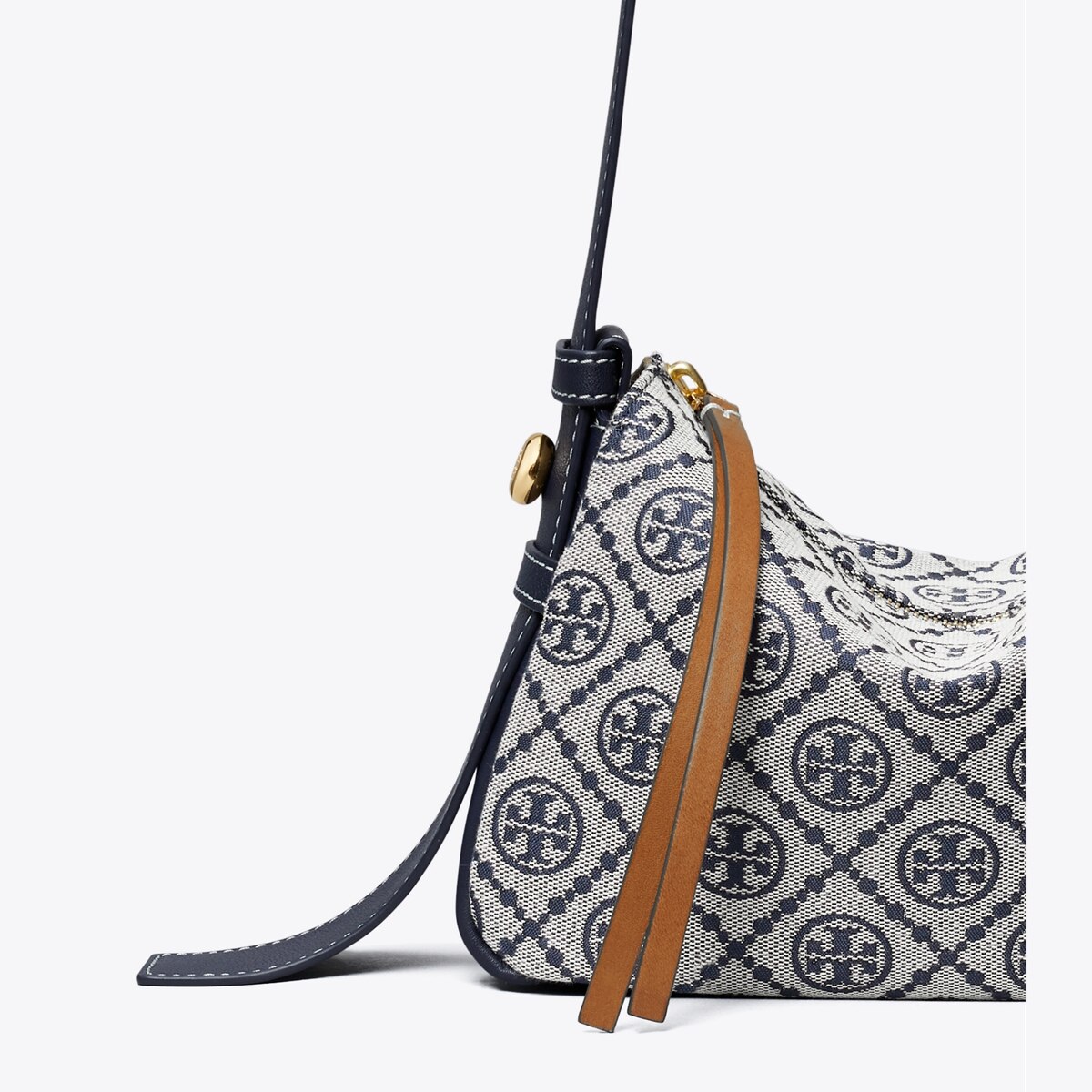 T Monogram Small Romy Shoulder Bag