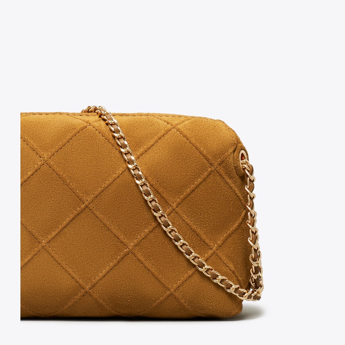 Fleming Suede Soft Crossbody Bag - brown