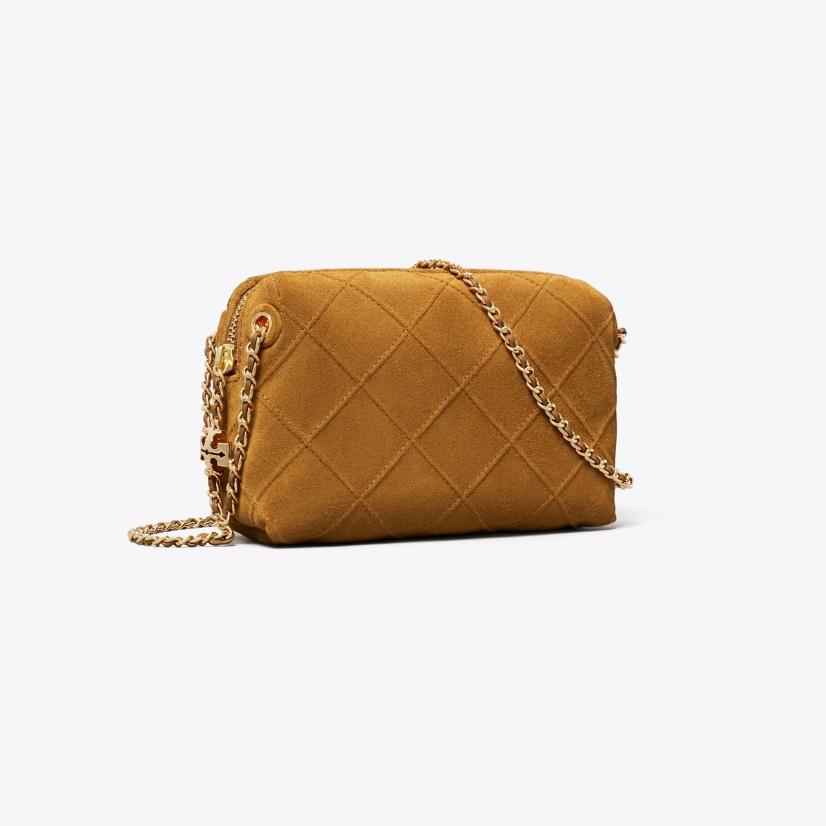 Fleming Suede Soft Crossbody Bag - brown