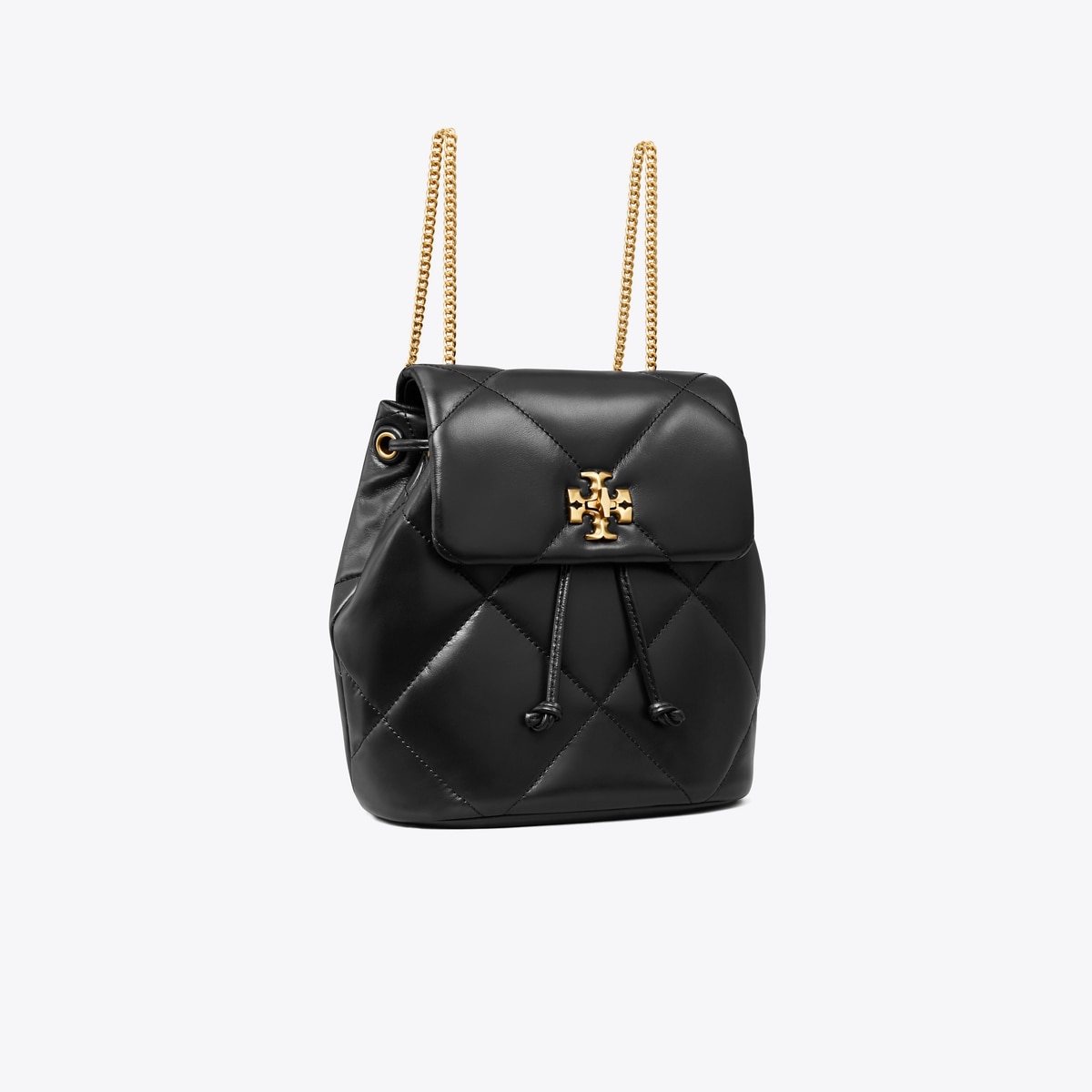 Mini Kira Diamond Quilt Backpack - black