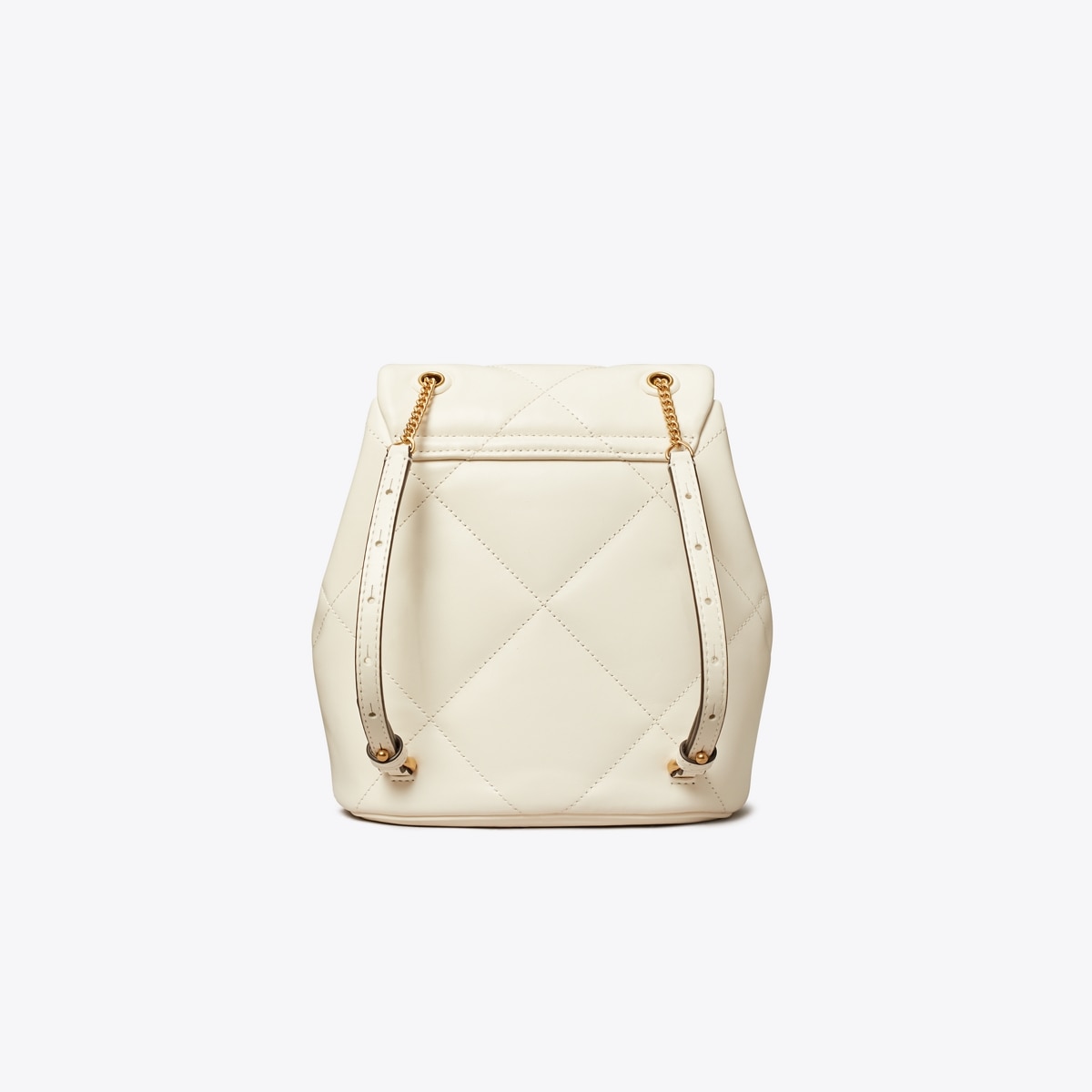 Mini Kira Diamond Quilt Backpack - white
