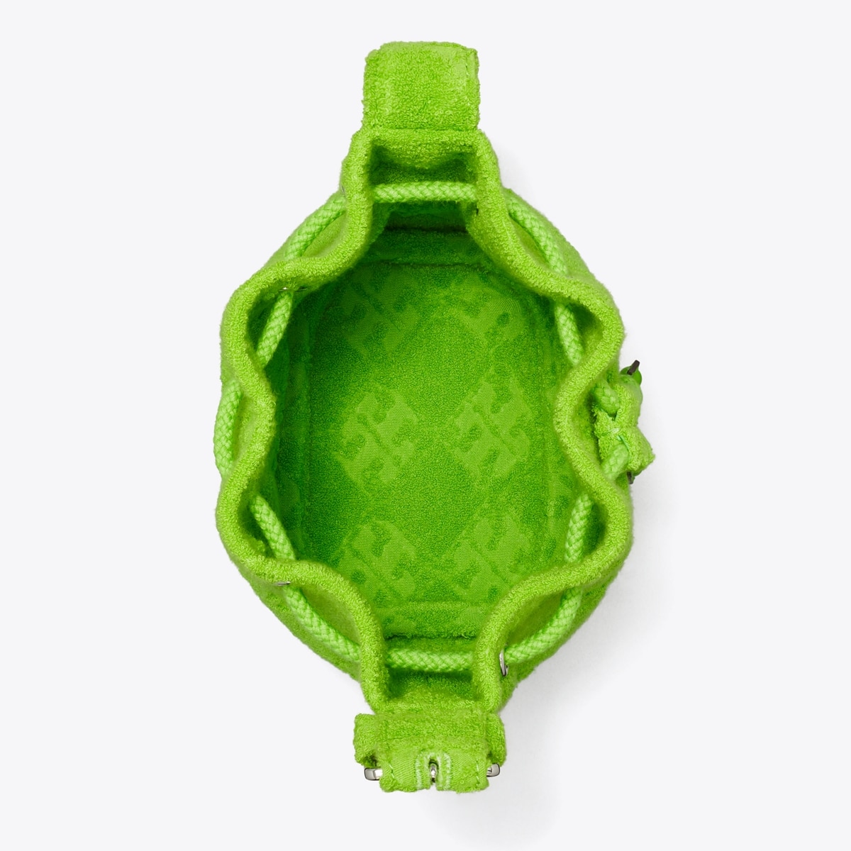T Monogram Terry Mini Bucket Bag - green