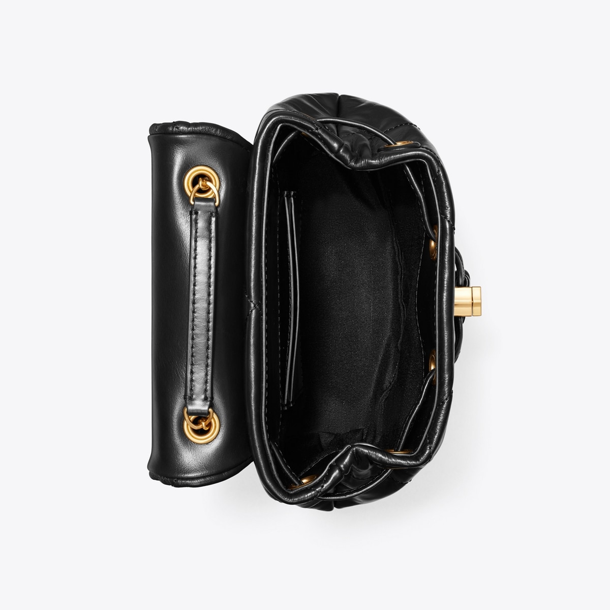 Mini Kira Diamond Quilt Backpack - black