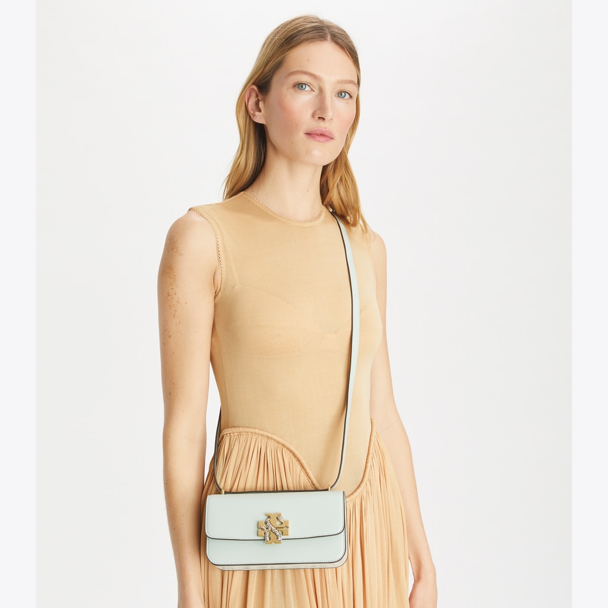 Small Eleanor Rectangular Bag - blue