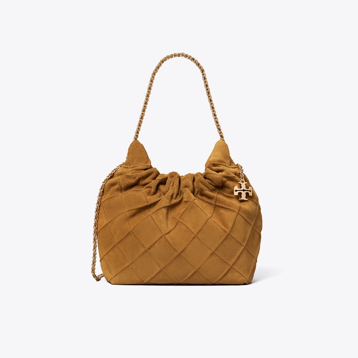 Mini Fleming Soft Suede Hobo Bag - brown
