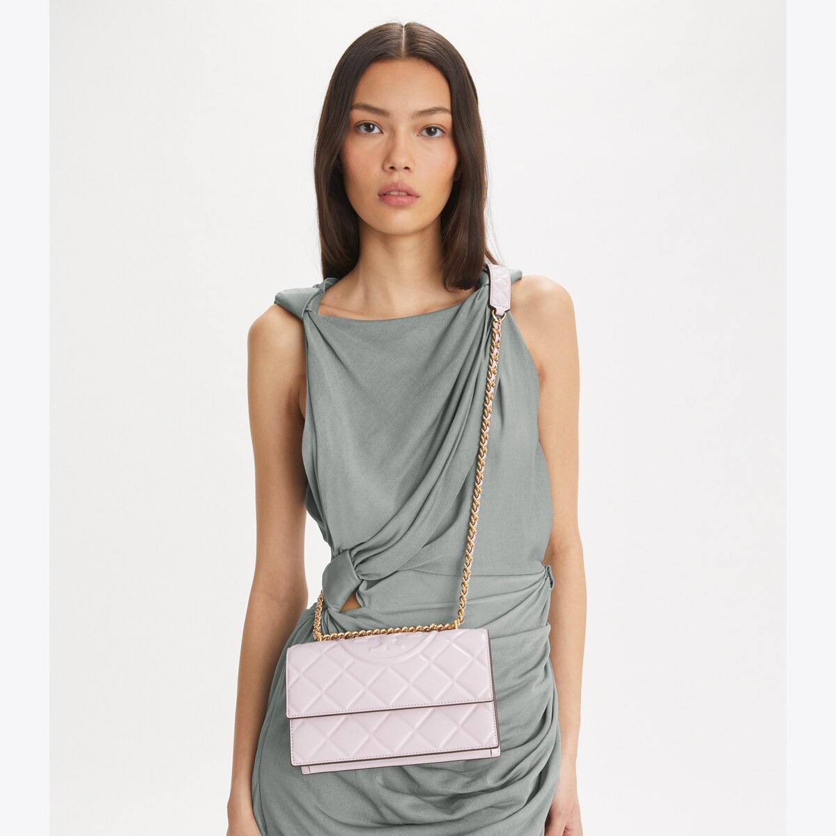 Small Fleming Shoulder Bag - purple