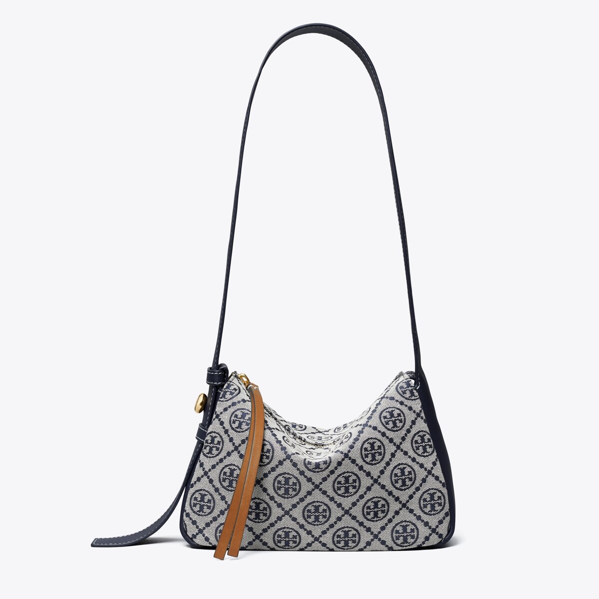 T Monogram Small Romy Shoulder Bag