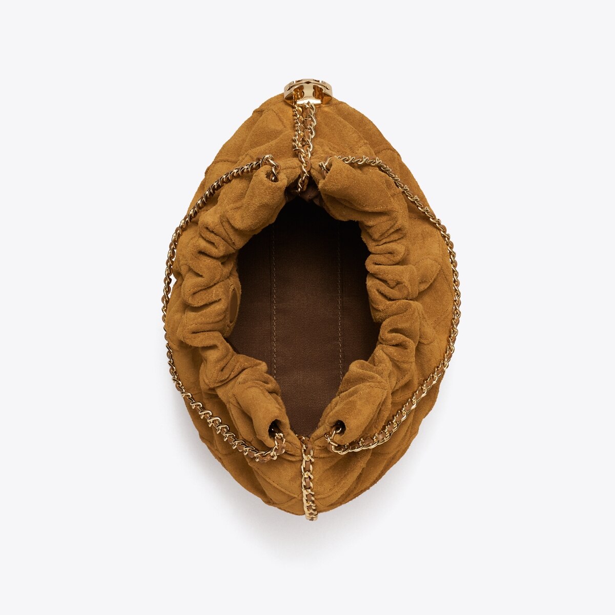 Mini Fleming Soft Suede Hobo Bag - brown