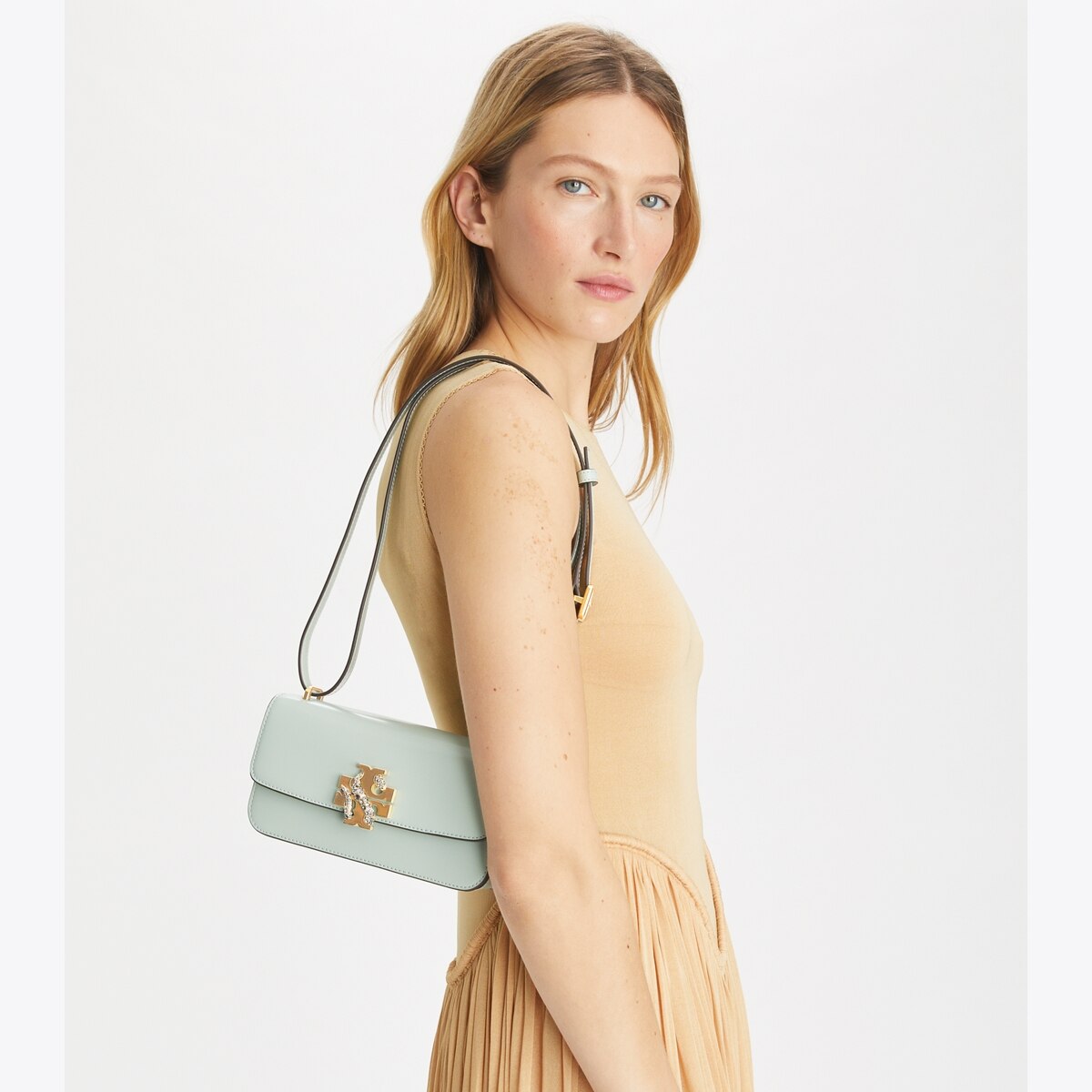 Small Eleanor Rectangular Bag - blue
