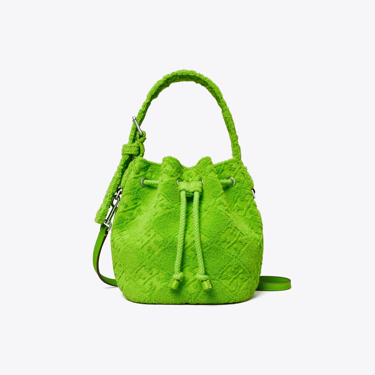 T Monogram Terry Mini Bucket Bag - green