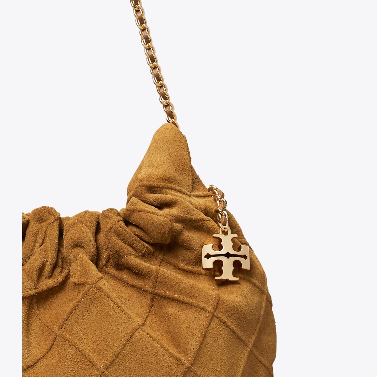 Mini Fleming Soft Suede Hobo Bag - brown