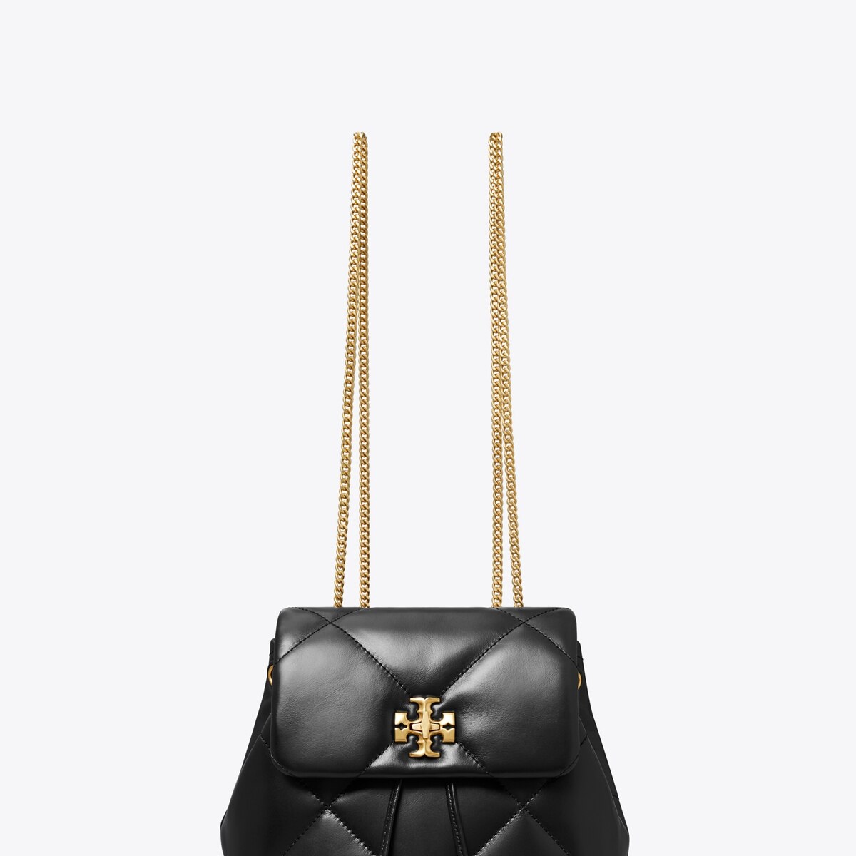 Mini Kira Diamond Quilt Backpack - black