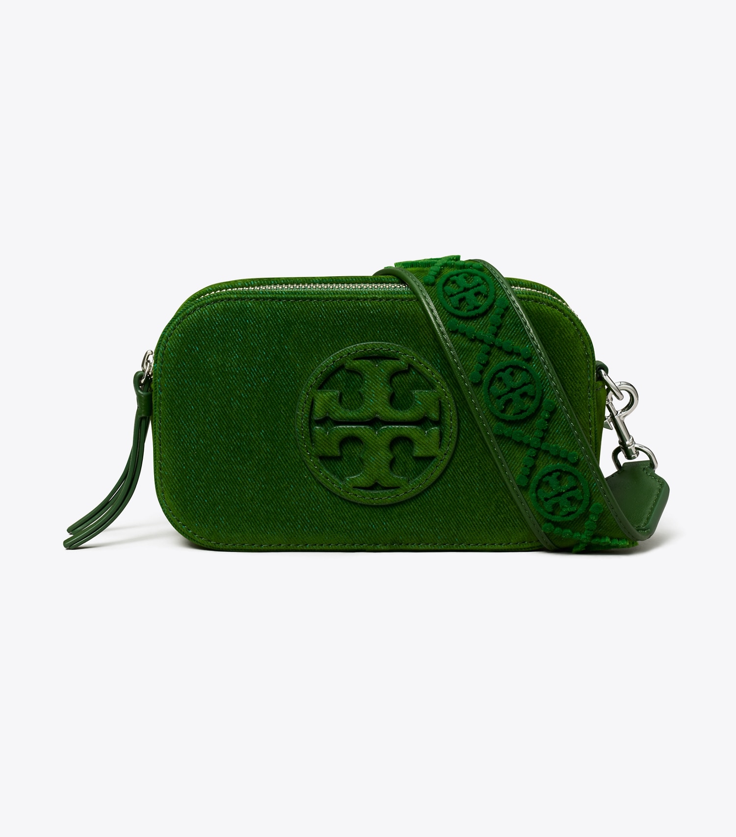 MINI MILLER FLOCKED CROSSBODY BAG