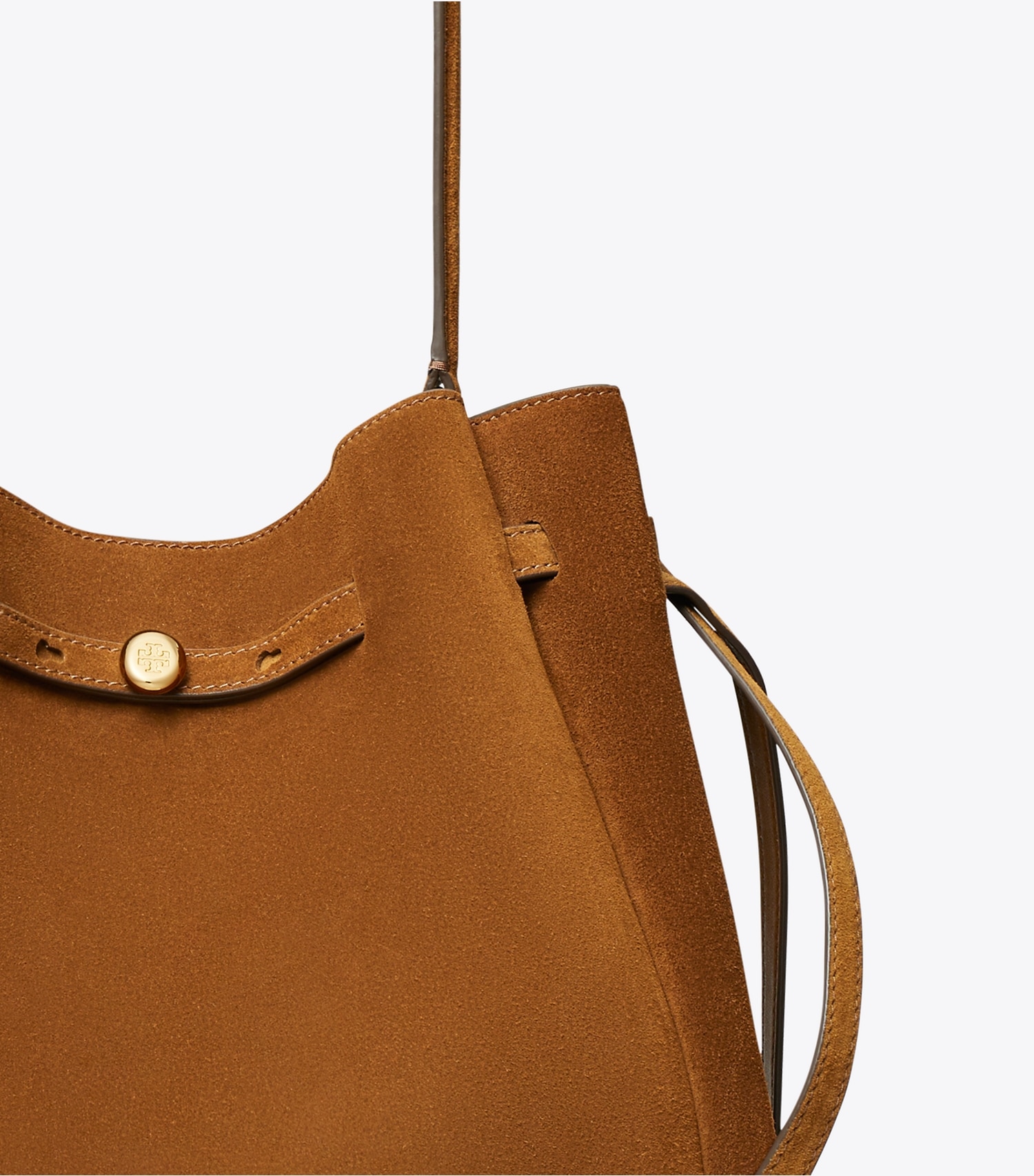 LARGE ROMY SUEDE BUCKET BAG