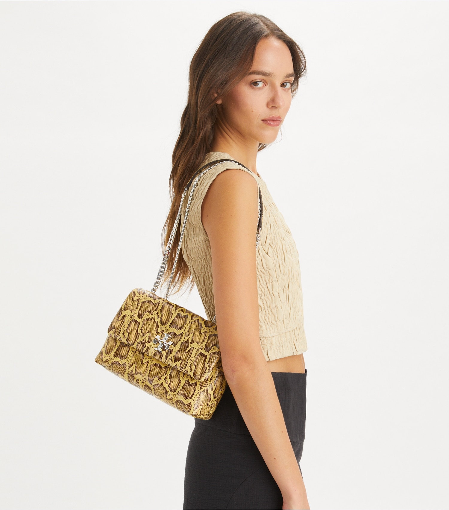 SMALL KIRA DIAMOND QUILT SHOULDER BAG