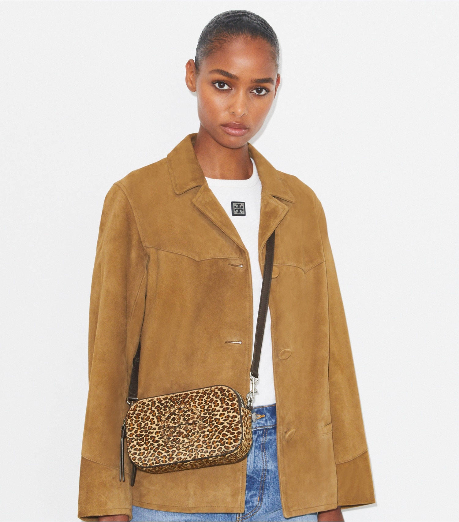 MINI MILLER LEOPARD-PRINT CROSSBODY BAG