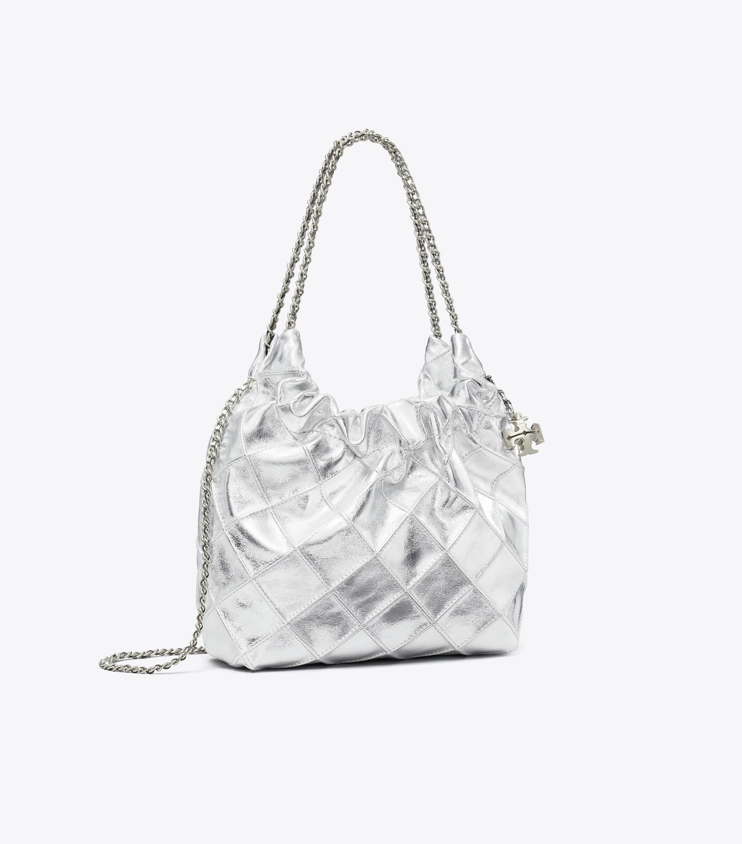 MINI FLEMING METALLIC HOBO BAG