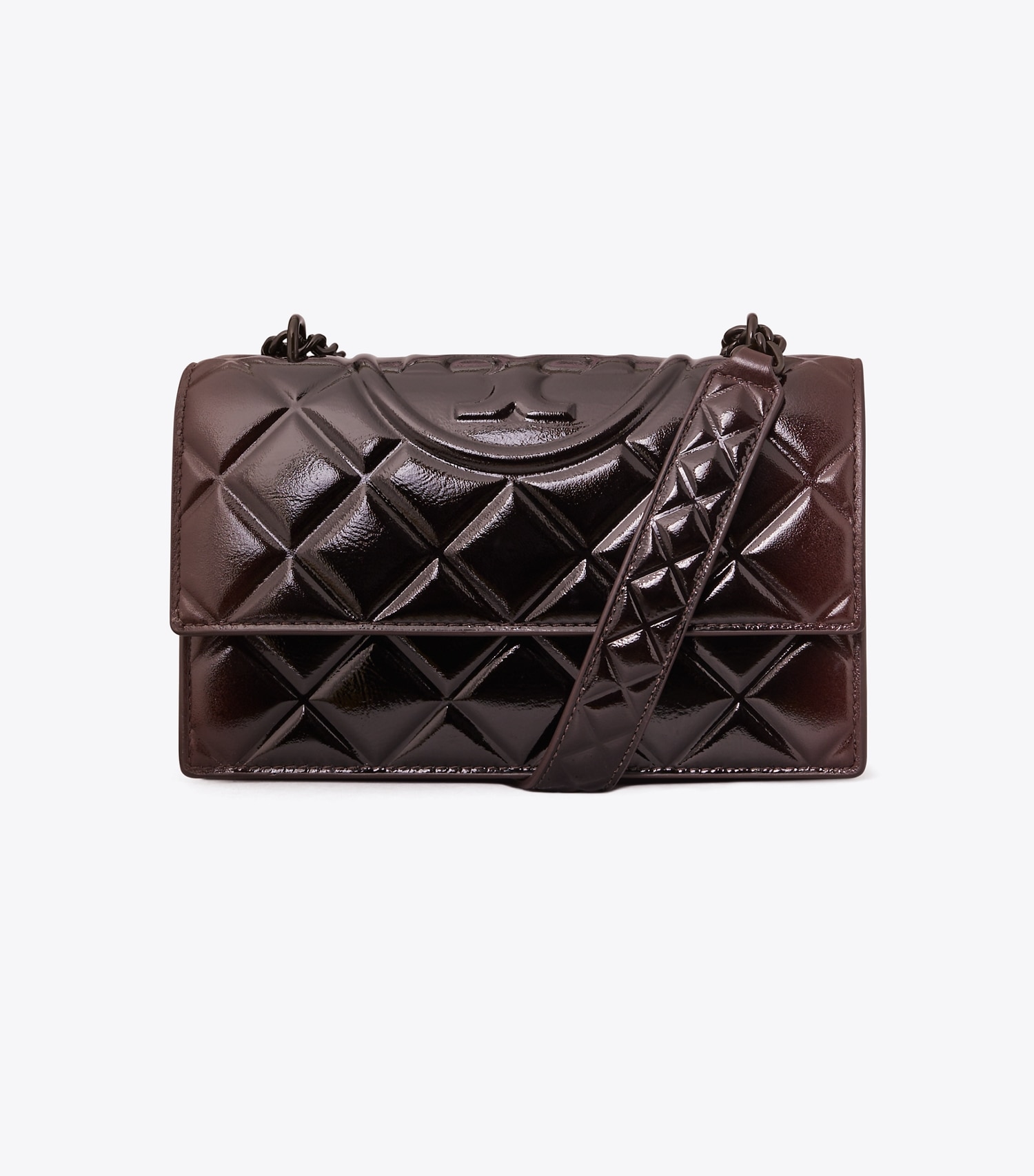 SMALL FLEMING PATENT SHOULDER BAG