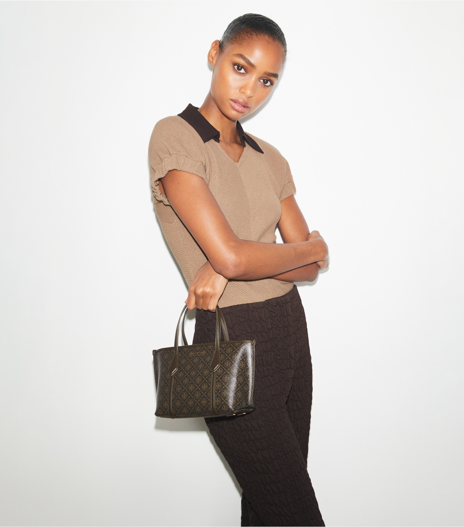 MINI PERRY COATED CANVAS TOTE