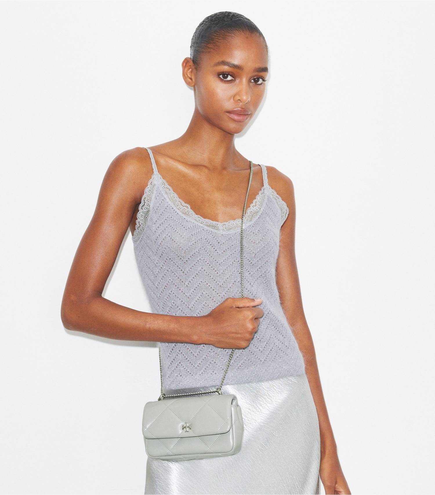 MINI KIRA DIAMOND QUILT FLAP BAG