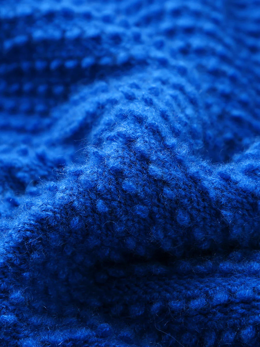 100% Cashmere Women's Textured Knit Pocket Hoodie