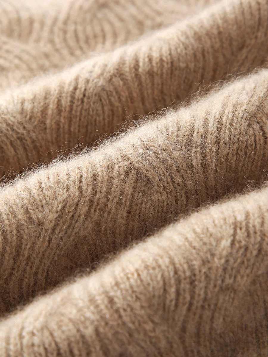 100% Cashmere Women's Cable Knit Hooded Sweater