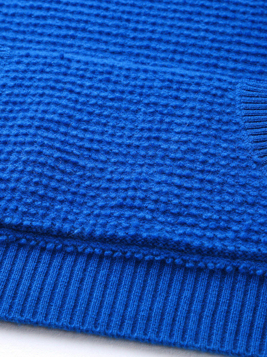 100% Cashmere Women's Textured Knit Pocket Hoodie