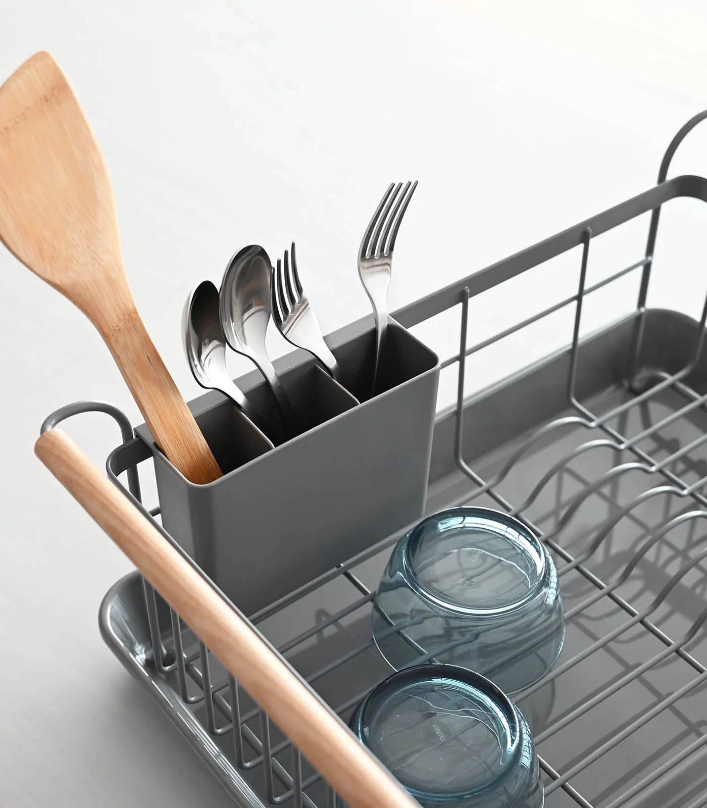 Dish Rack - Steel + Wood