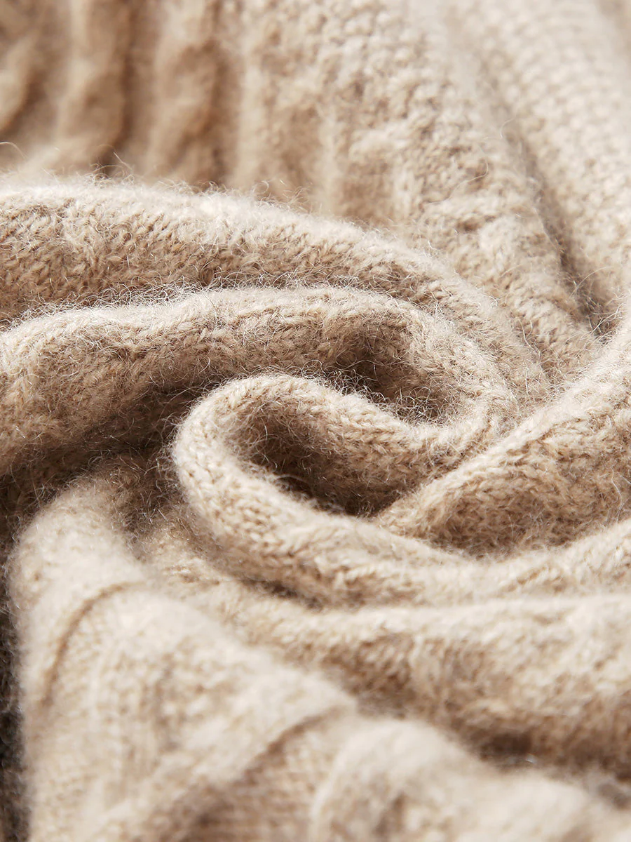 100% Cashmere Women's Knitted Sleeveless Sweater Vest