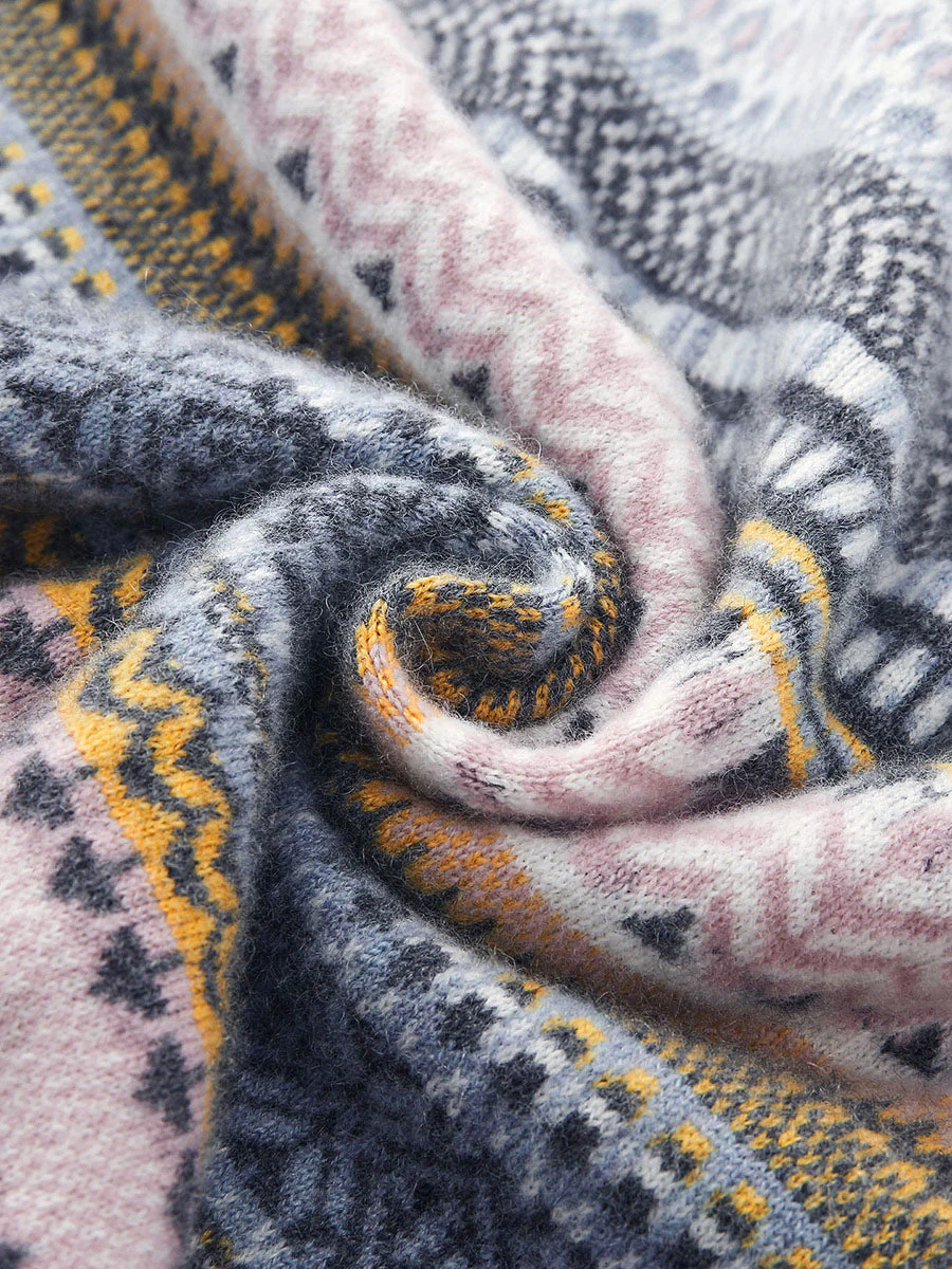 100% Cashmere Women's Striped Knit Vest