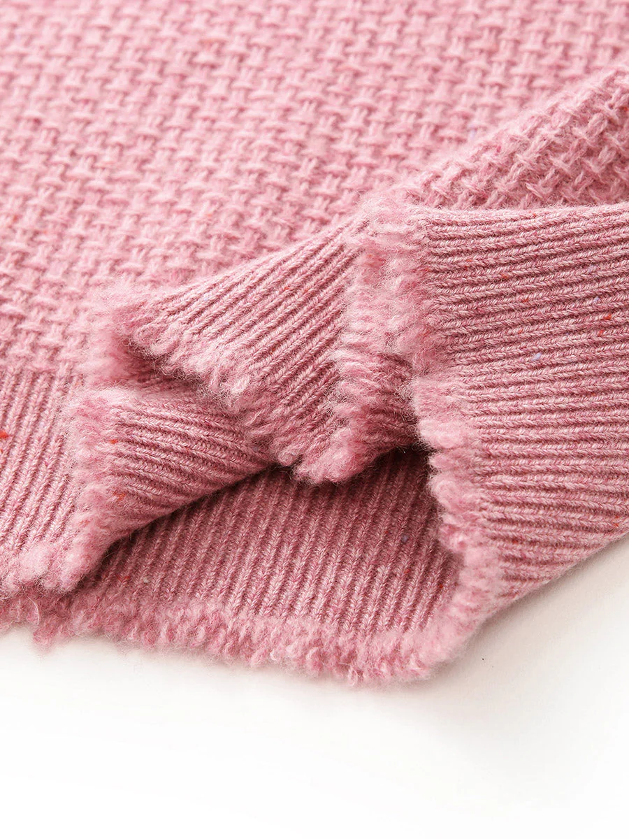 100% Cashmere Women's Textured Knit Sweater Vest