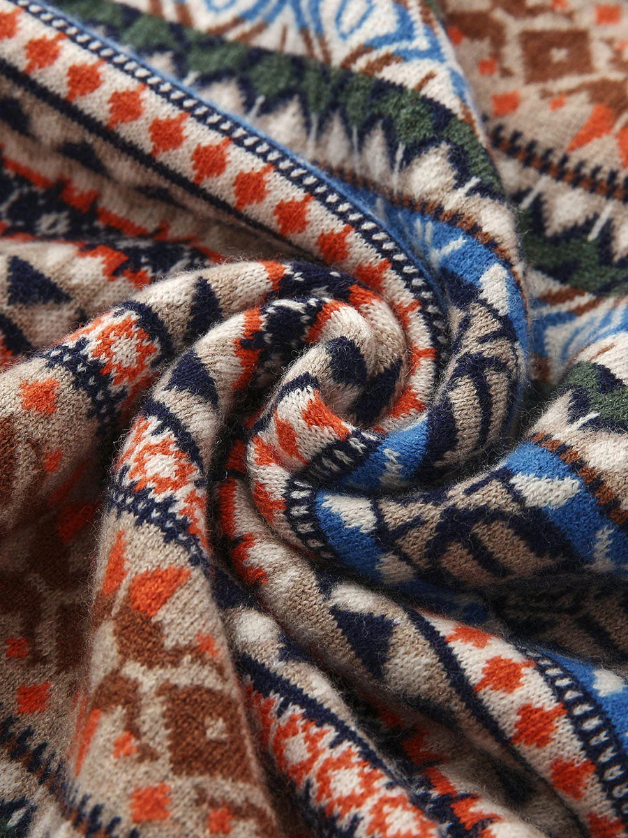 100% Wool Women's Fair Isle Knit Vest