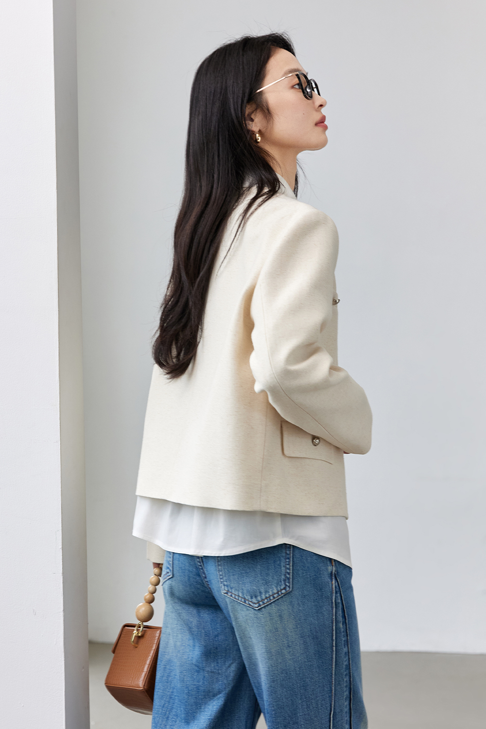 Metal Button Short Jacket