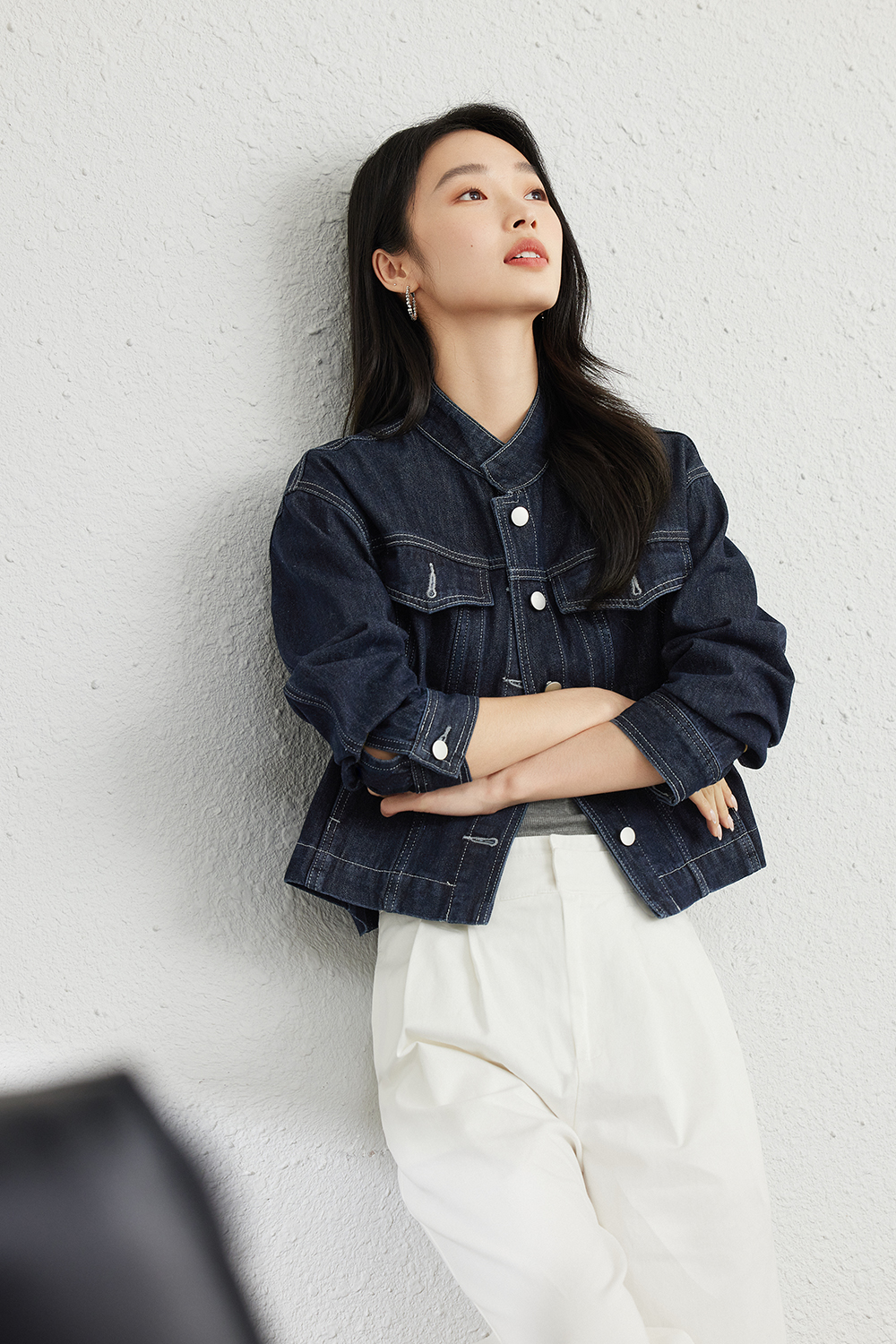 Hong Kong Style Retro Casual Denim Jacket
