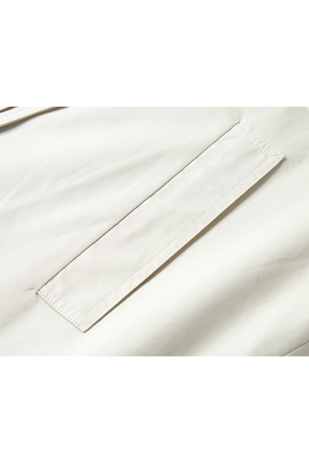 Stand-Up Collar Buttoned Trench Coat