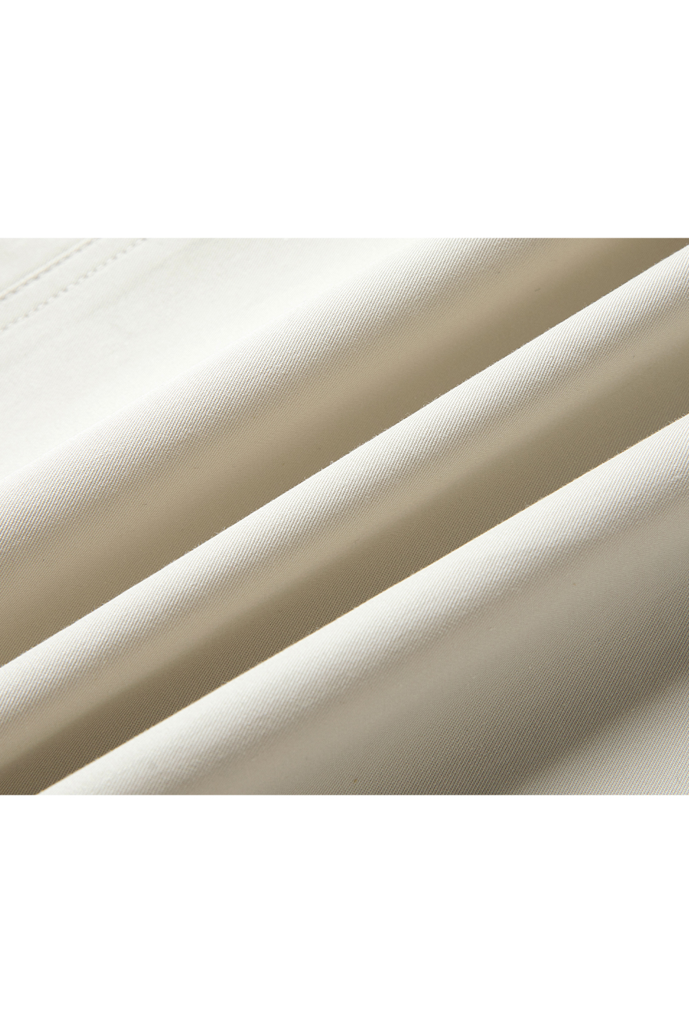 Stand-Up Collar Buttoned Trench Coat