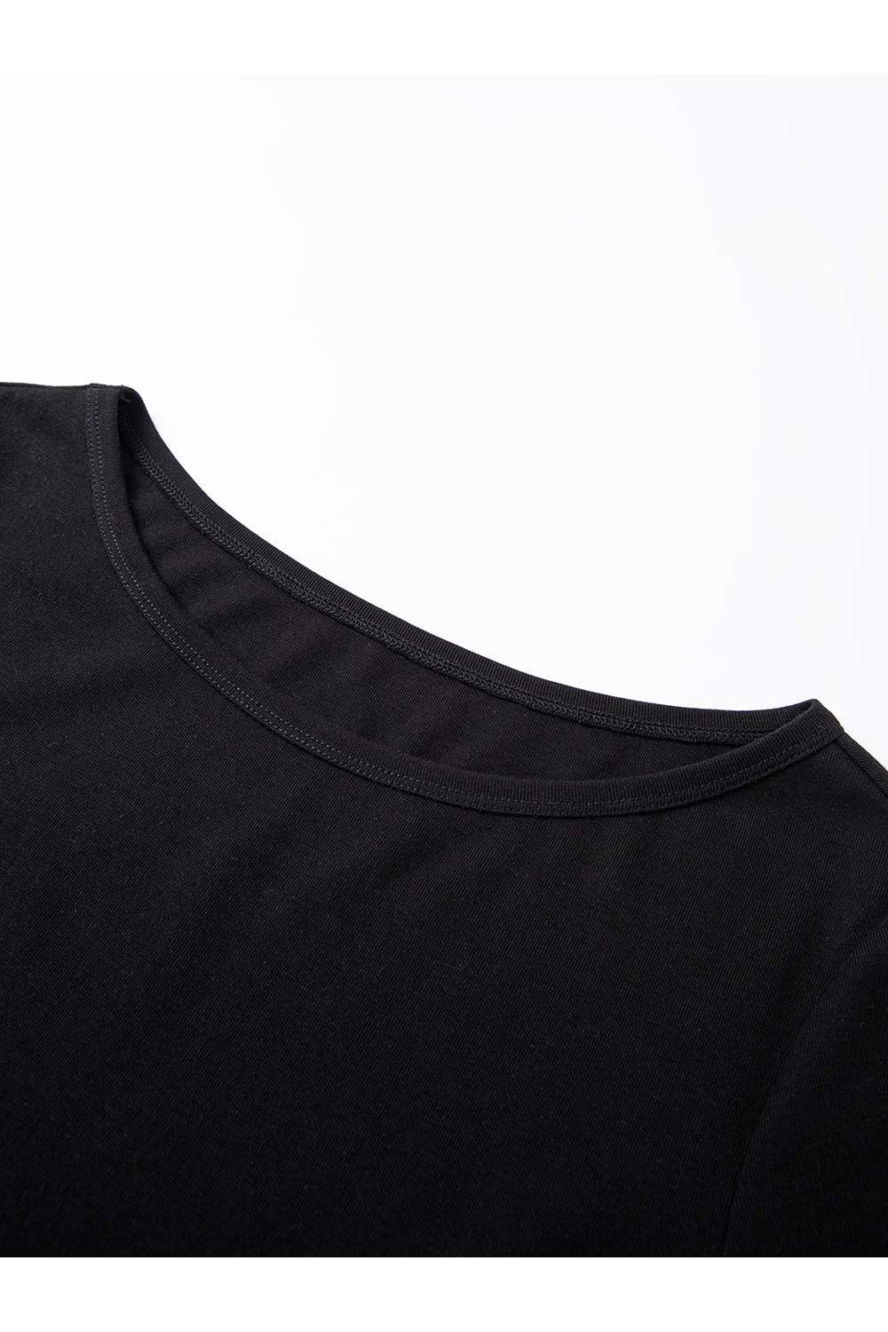 Asymmetric Hem Black Shift Dress